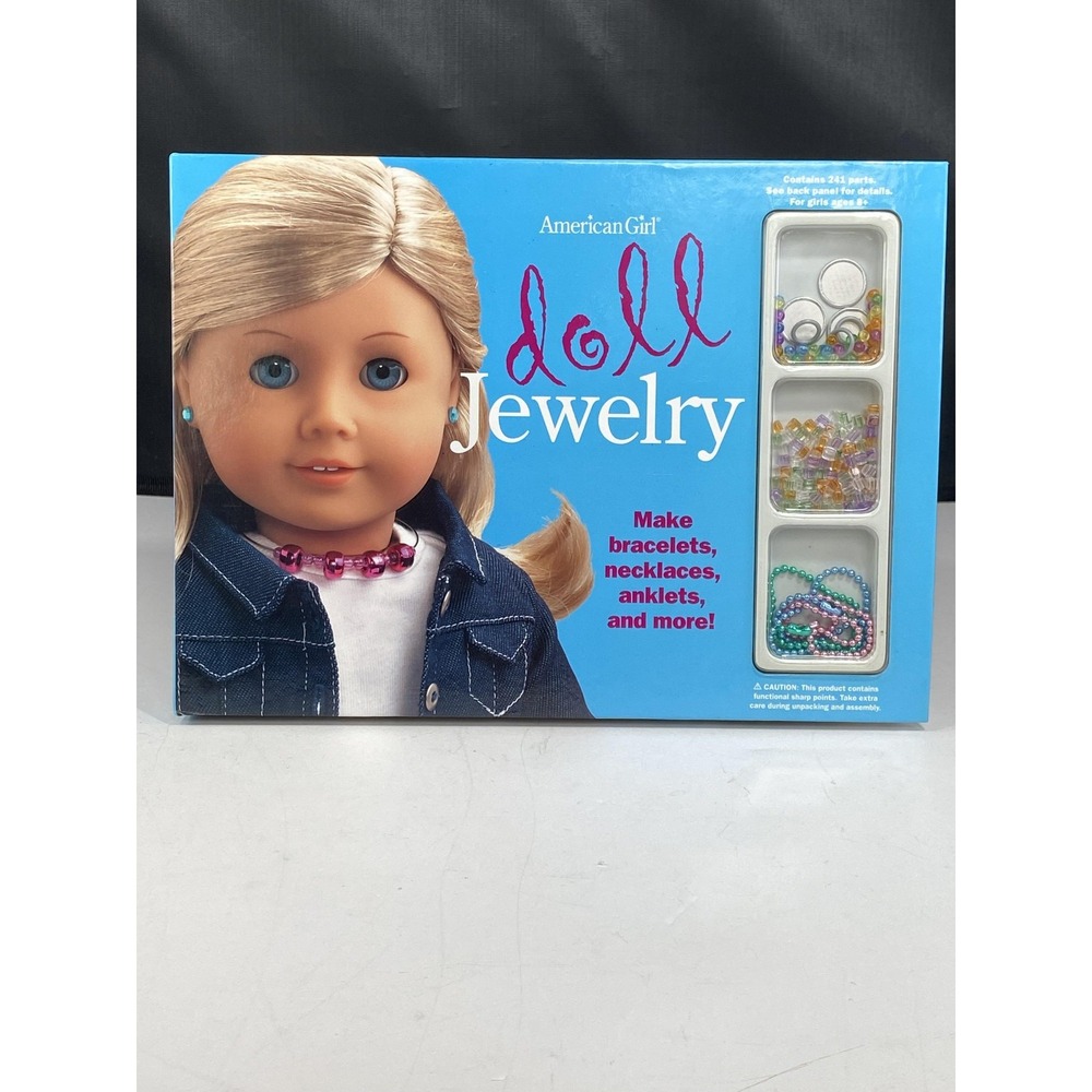 American Girl Doll Jewelry Kit Make Bracelets Necklaces Anklets Book Beads Set